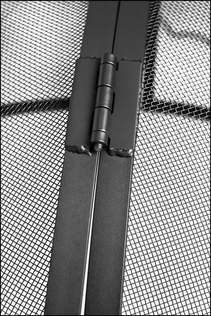 Fire Pit Screen Cover with Twin Access - Outdoor Fire and Patio