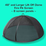Load image into Gallery viewer, Fire Pit Spark Screen Cover - Lift Off Dome - Outdoor Fire and Patio