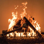 Load image into Gallery viewer, Fireplace Log and Tray Set - Includes Steel Logs, Steel Grate, Steel Tray and Burner - Outdoor Fire and Patio