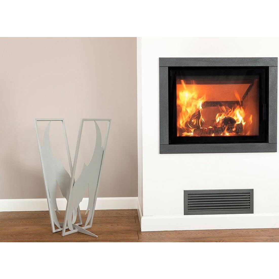 Flame Design Log Rack | Stylish Firewood Storage – Outdoor Fire and Patio