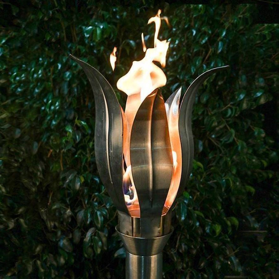 Flower Gas Tiki Torch - Outdoor Fire and Patio
