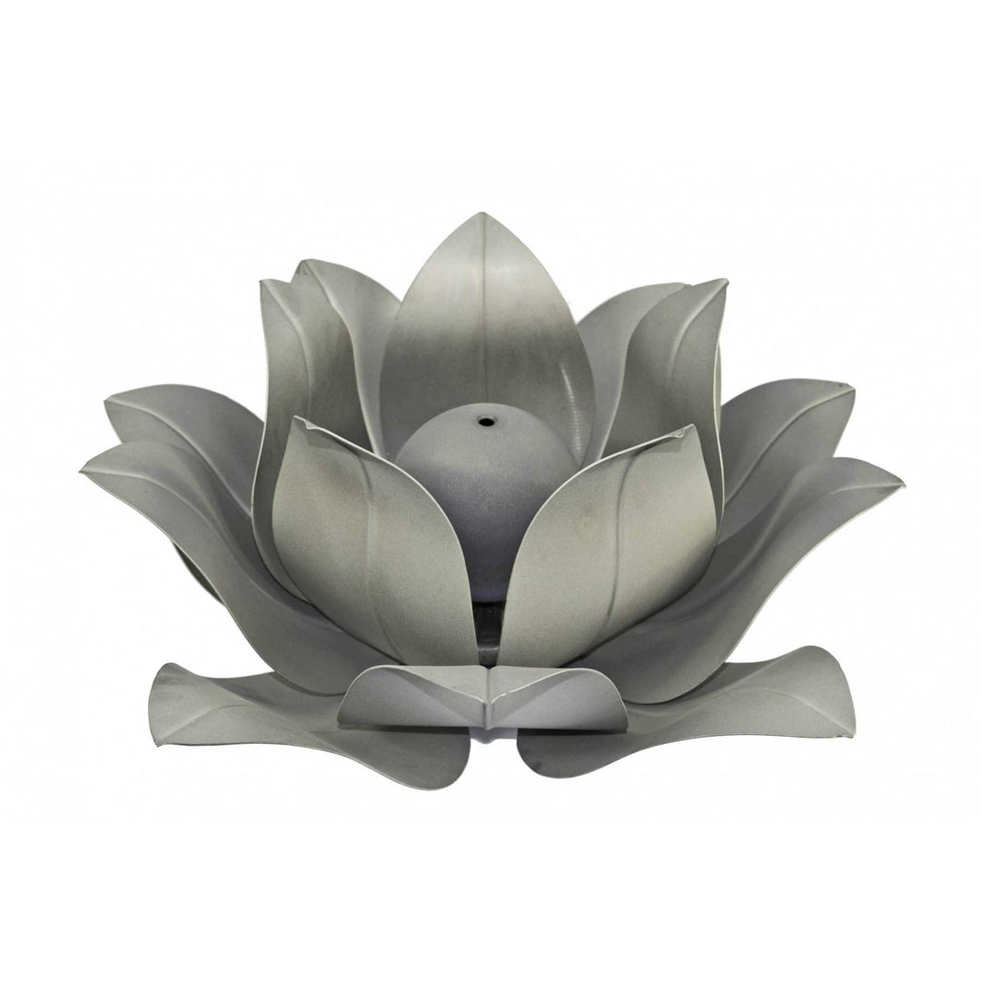 Gas Lotus Flower Ornament Burner - Stainless Steel - Outdoor Fire and Patio