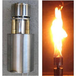 Load image into Gallery viewer, Gas Tiki Torch Automated Remote Controlled Black Cone - Outdoor Fire and Patio