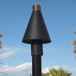 Load image into Gallery viewer, Gas Tiki Torch Automated Remote Controlled Black Cone - Outdoor Fire and Patio