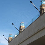 Load image into Gallery viewer, Gas Tiki Torch Manual Light Black Cone - Outdoor Fire and Patio