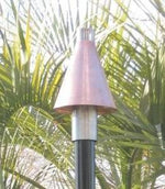 Load image into Gallery viewer, Gas Tiki Torch Manual Light Copper Cone - Outdoor Fire and Patio