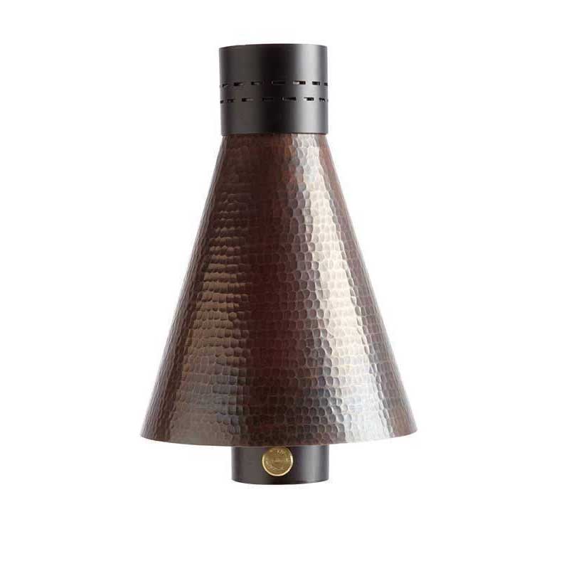 Hammered Copper Cone TK Tiki Torch - Outdoor Fire and Patio