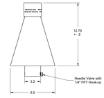 Load image into Gallery viewer, Hammered Copper Cone TK Tiki Torch - Outdoor Fire and Patio