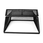 Load image into Gallery viewer, Rectangular Fire Pit Screen with Hinged Door - Carbon Steel