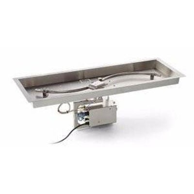 HPC 47" x 25" Phoenix Copper Fire Bowl with H - Burner - Outdoor Fire and Patio