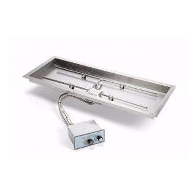 HPC 47" x 25" Phoenix Copper Fire Bowl with H - Burner - Outdoor Fire and Patio