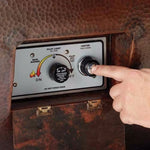 Load image into Gallery viewer, HPC 47" x 25" Phoenix Copper Fire Bowl with H - Burner - Outdoor Fire and Patio