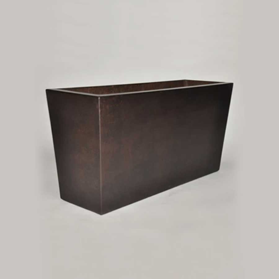 Kona Rectangular Planter | Modern Outdoor Planter - Outdoor Fire and Patio