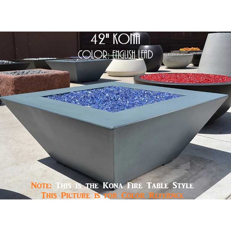 Kona Square Fire Bowl - Outdoor Fire and Patio