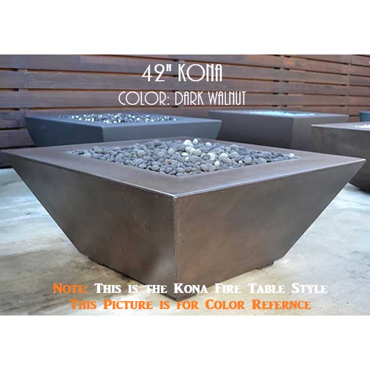 Kona Square Fire Bowl - Outdoor Fire and Patio