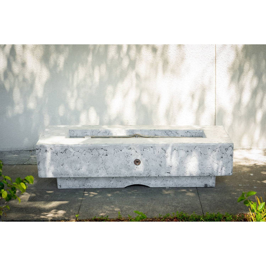 Laguna Wood Grain Fire Pit Table - Outdoor Fire and Patio