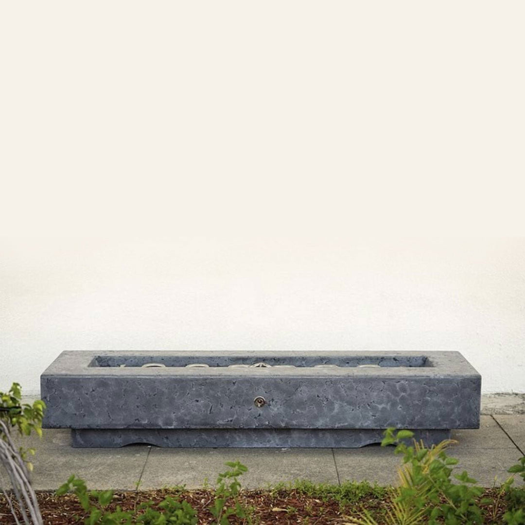 Laguna Wood Grain Fire Pit Table - Outdoor Fire and Patio