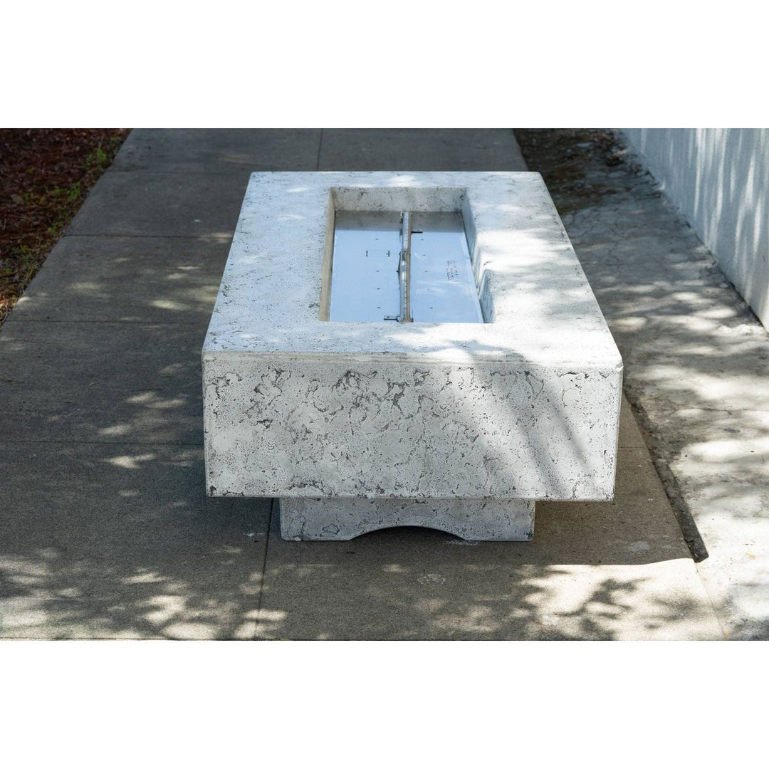 Laguna Wood Grain Fire Pit Table - Outdoor Fire and Patio