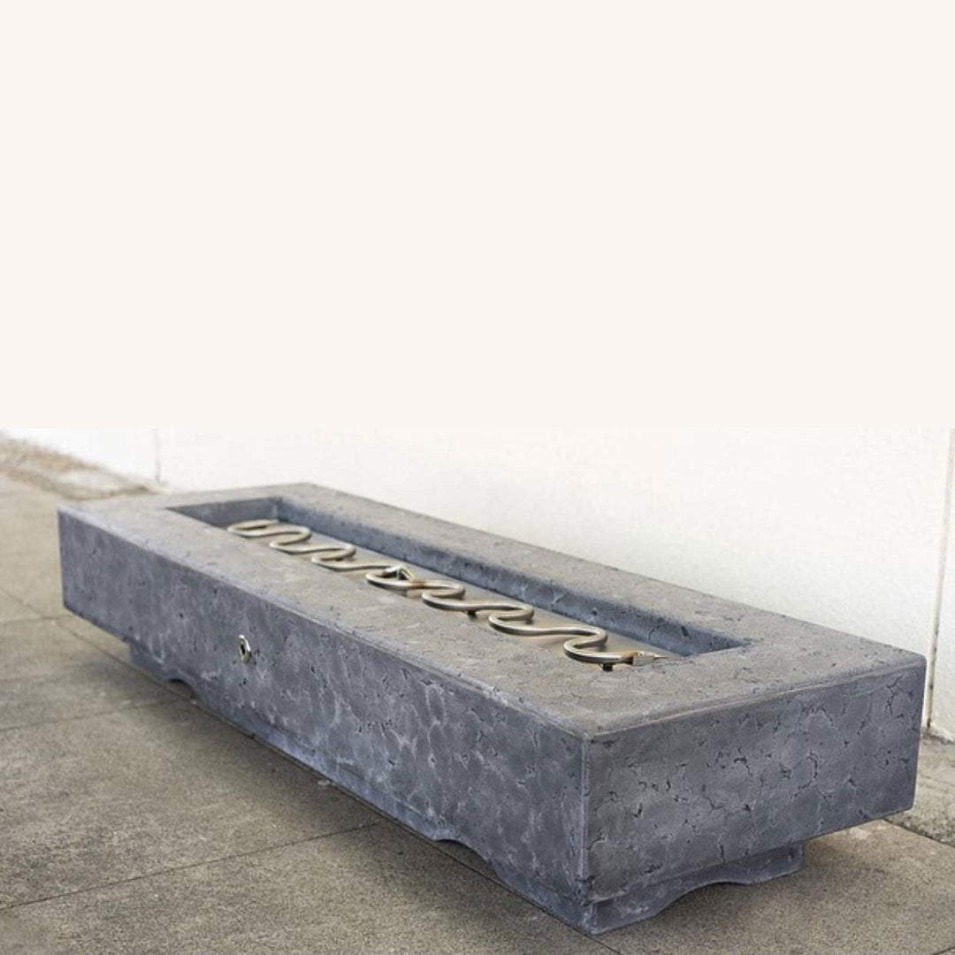 Laguna Wood Grain Fire Pit Table - Outdoor Fire and Patio