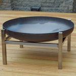 Load image into Gallery viewer, Large Wood Fire Pit Parnidis | Rusting Steel - Outdoor Fire and Patio