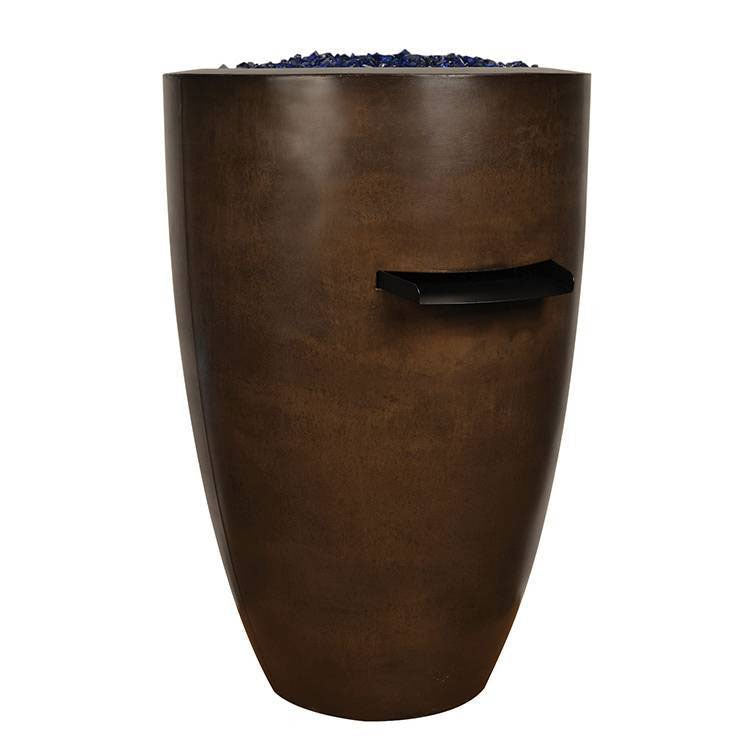 24" x 36" (h) Luxe Pool Fire Bowl Tall Vase