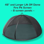 Load image into Gallery viewer, Fire Pit Spark Screen Cover - Lift Off Dome