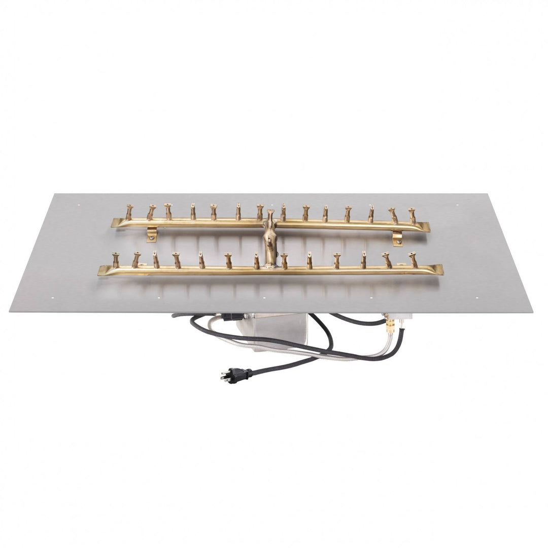 Linear Flat Pan w/ 'H' Bullet Burner (24" - 84") - Outdoor Fire and Patio