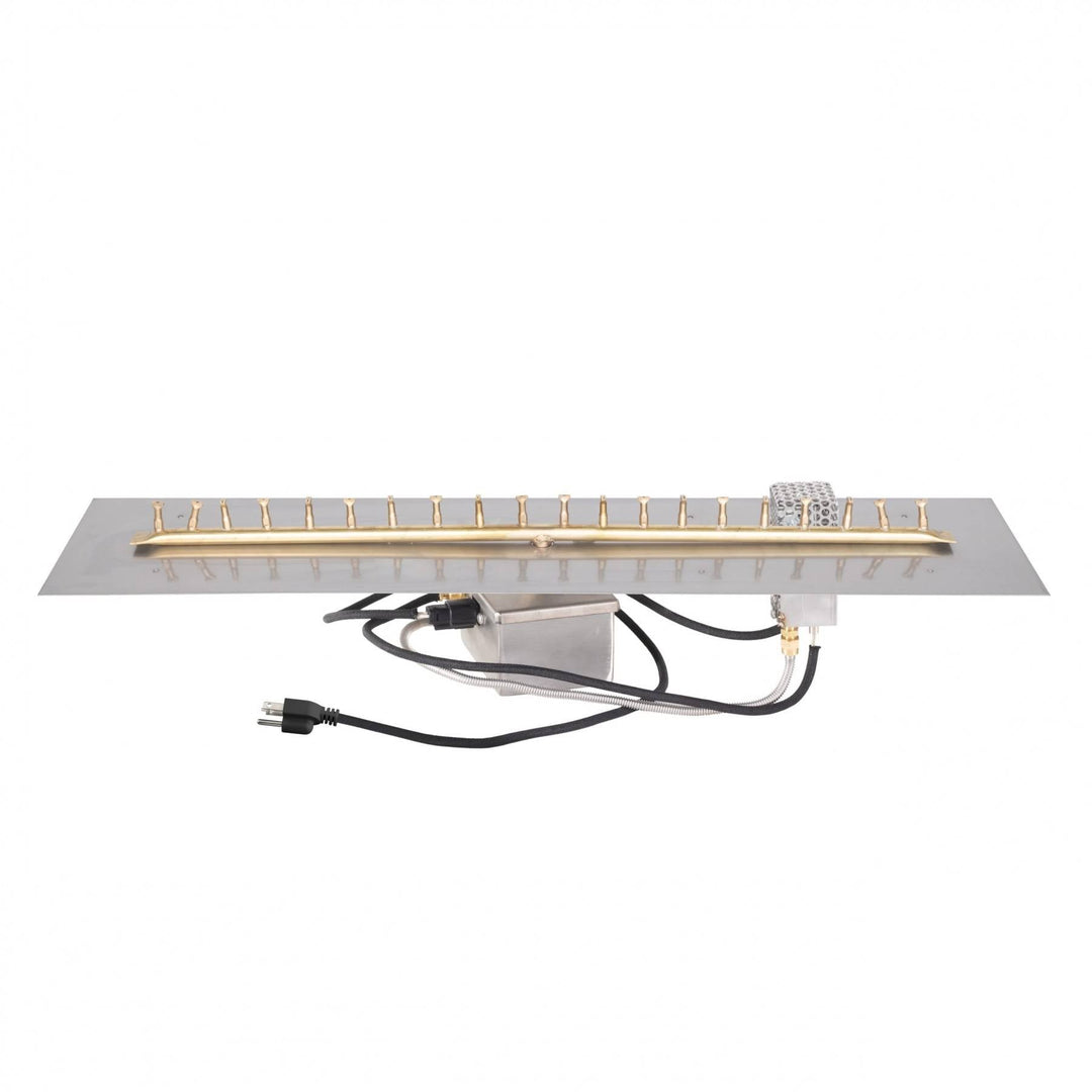 Linear Flat Pan w/ Linear Bullet Burner (30" - 84") - Outdoor Fire and Patio