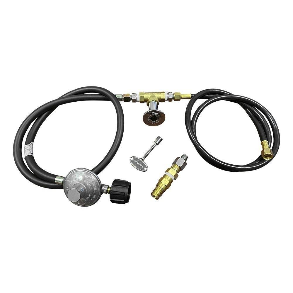 Liquid Propane Fire Pit Installation Kit with Air Mixer - Outdoor Fire and Patio