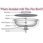 Load image into Gallery viewer, Concrete Fire Bowl | Luna