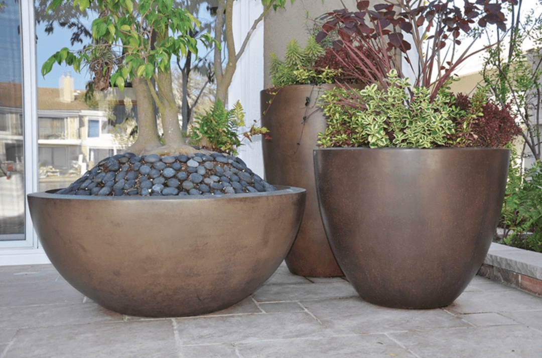 Luxe Tall Planter Bowl - Outdoor Fire and Patio