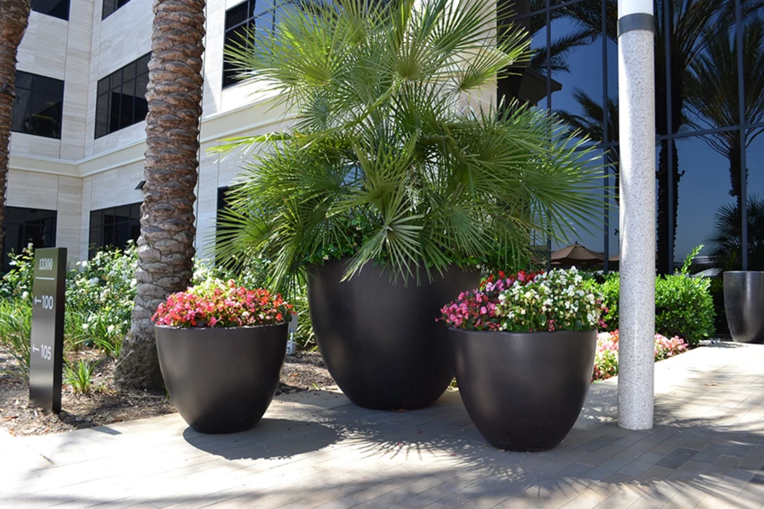 Luxe Tall Planter Bowl Large - Outdoor Fire and Patio