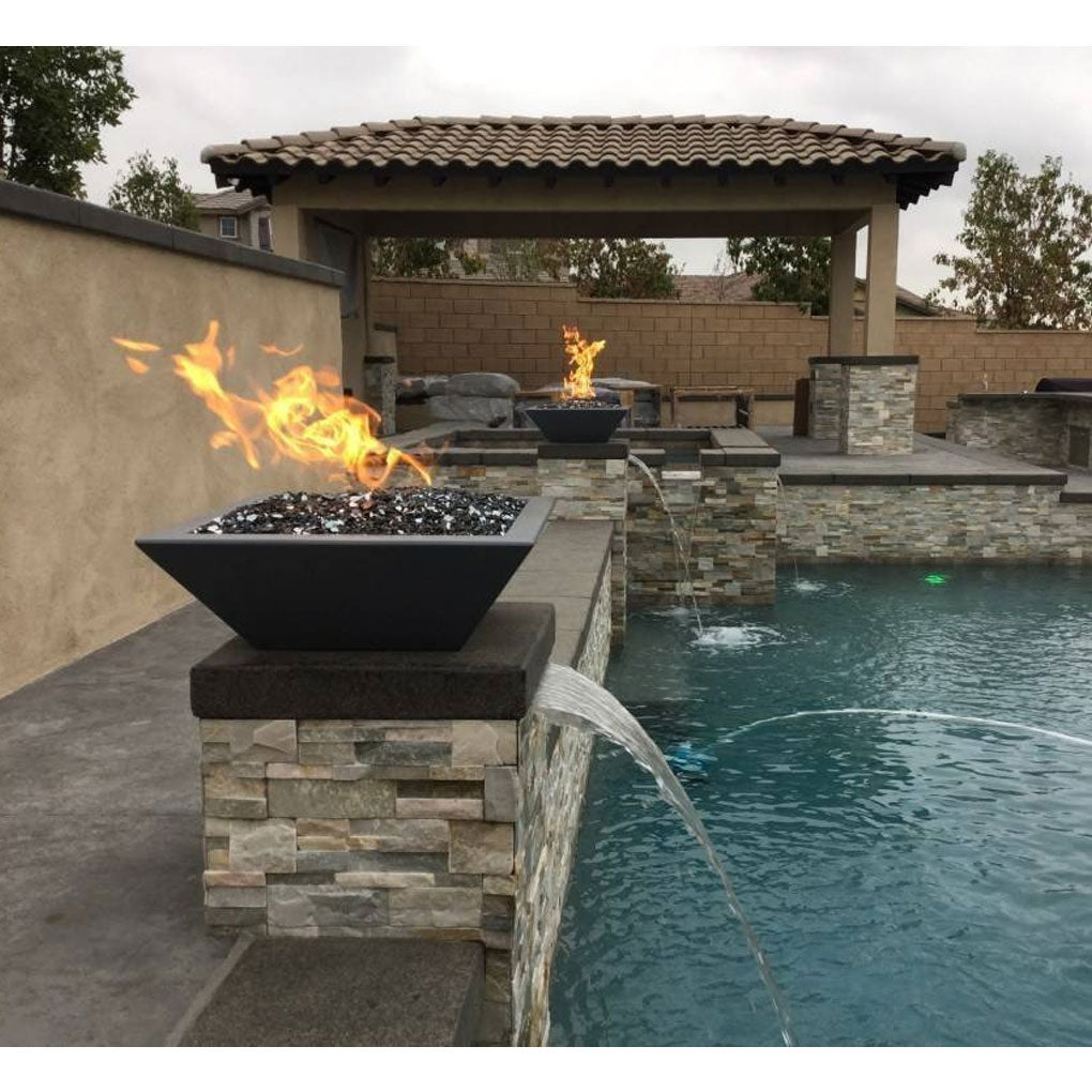 Maya Concrete Fire Bowl - Outdoor Fire and Patio