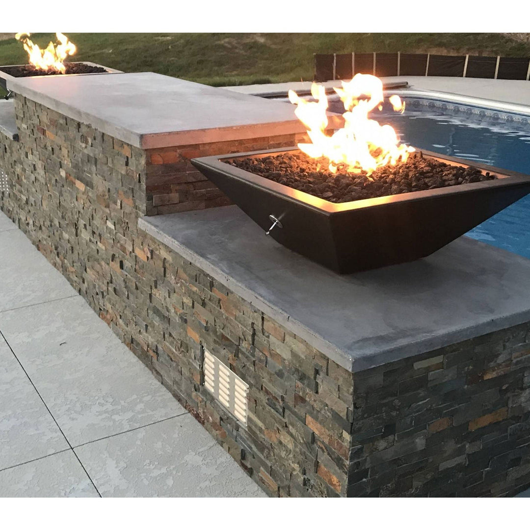 Maya Concrete Fire Bowl - Outdoor Fire and Patio