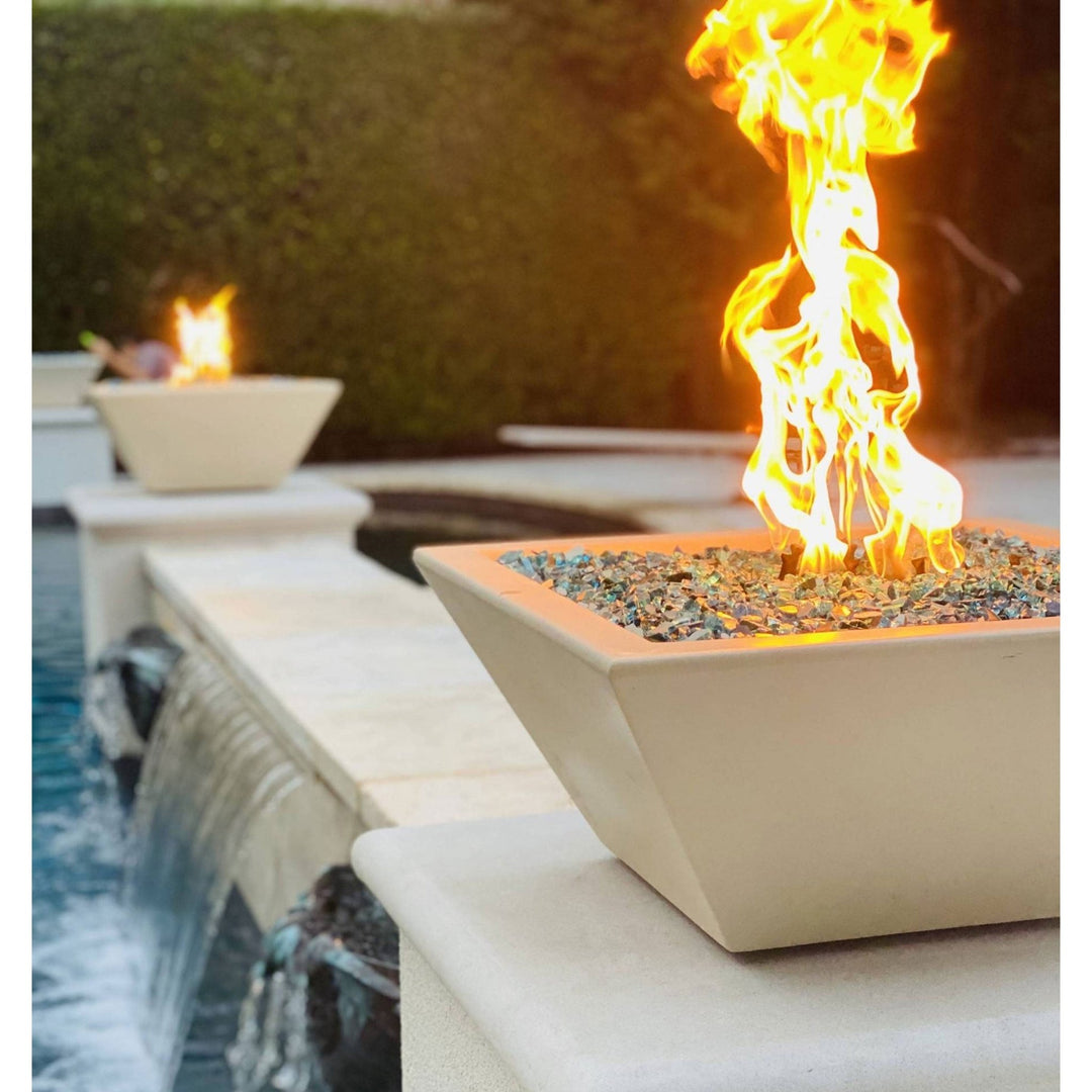 Maya Concrete Fire Bowl - Outdoor Fire and Patio