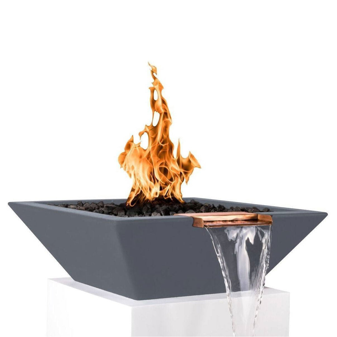 Maya Pool Fire and Water Bowl - Outdoor Fire and Patio