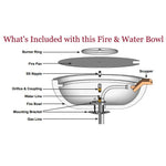 Load image into Gallery viewer, Maya Pool Fire and Water Bowl - Outdoor Fire and Patio