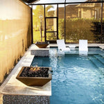 Load image into Gallery viewer, Maya Pool Fire and Water Bowl - Outdoor Fire and Patio