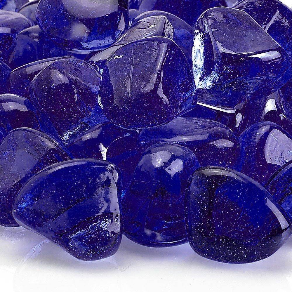 Midnight Blue Diamond Luster Zircon Fire Glass
