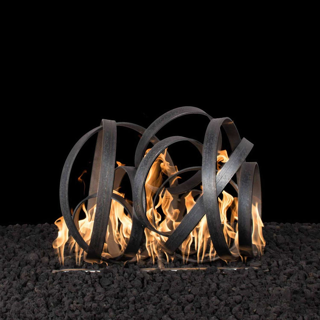 Mild Steel Hoops - Sets Over Existing Burner - Outdoor Fire and Patio
