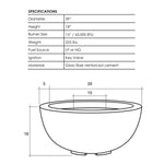 Load image into Gallery viewer, Prism Hardscapes Moderno 8 | 39&quot; Concrete Fire Bowl