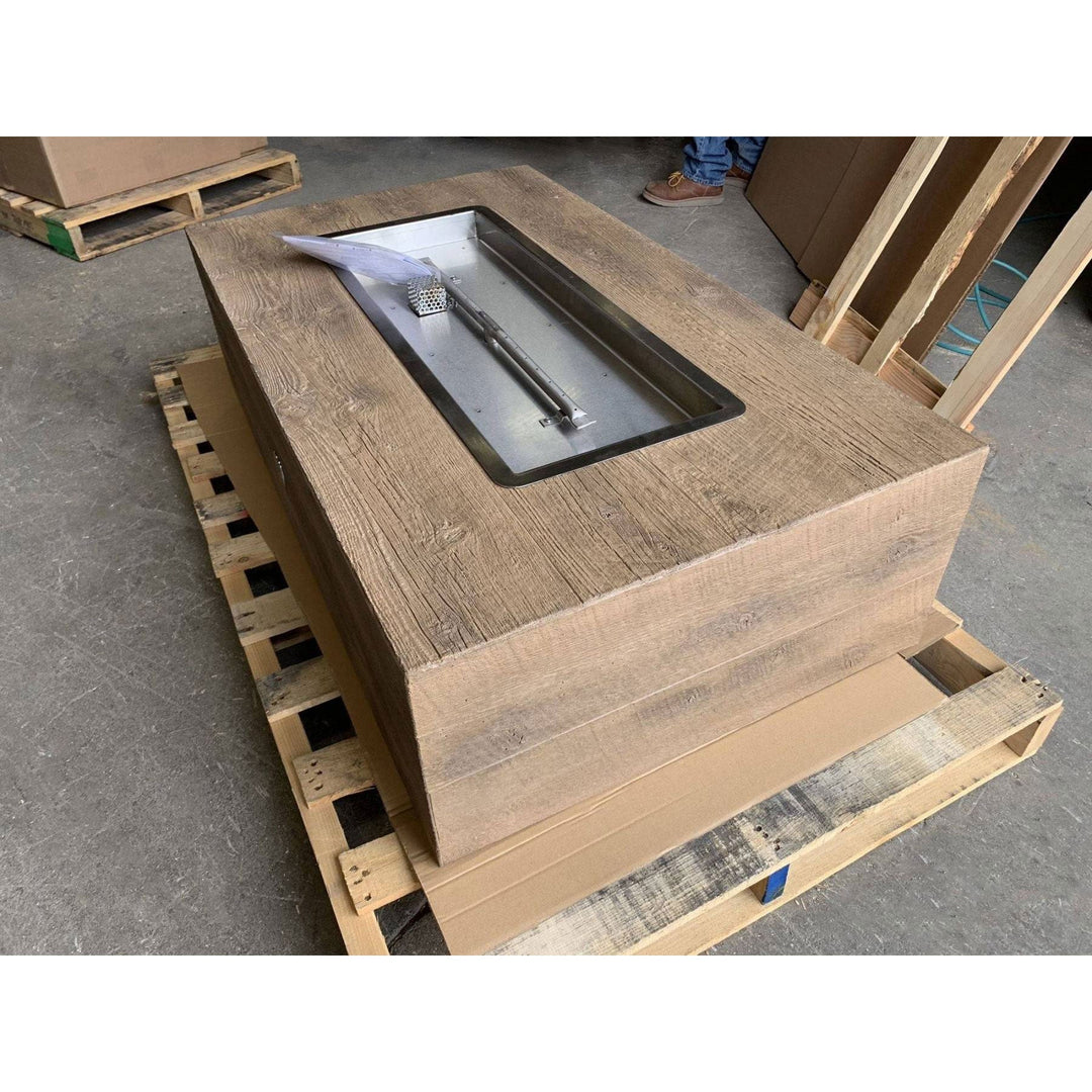 Coronado Wood Grain Fire Pit Table Large