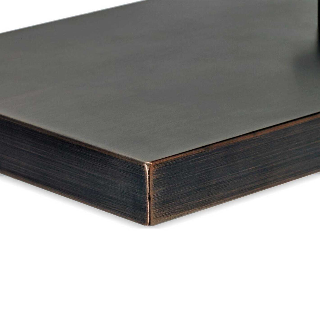 Oil Rubbed Bronze Stainless Steel Linear Fire Pit Covers - Outdoor Fire and Patio