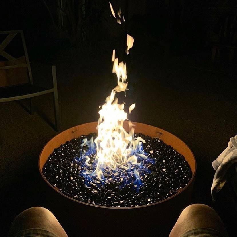 Onyx Black Fire Glass Beads - Outdoor Fire and Patio