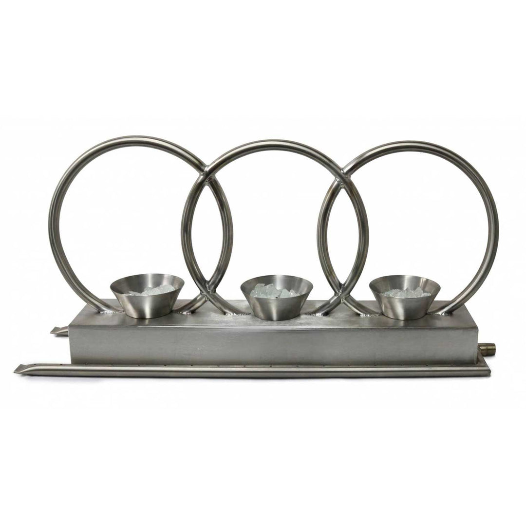 Treble Fire Rings - Stainless Steel - Includes Burner | Starting at - Outdoor Fire and Patio