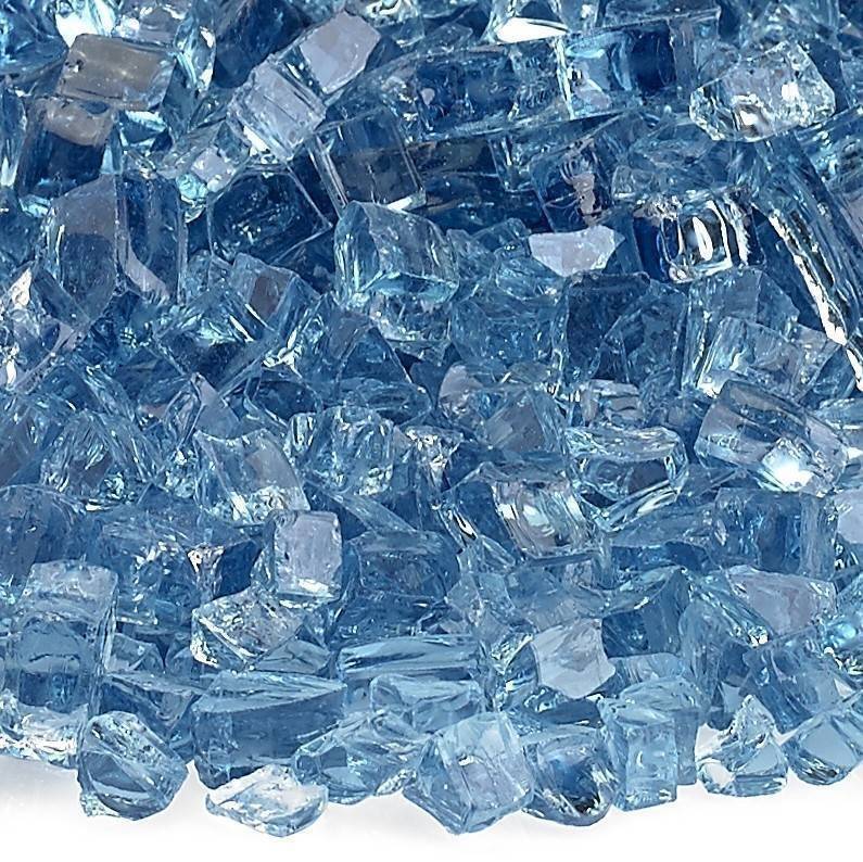 1/4" Pacific Blue Fire Glass