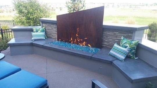 1/4" Pacific Blue Reflective Fire Glass