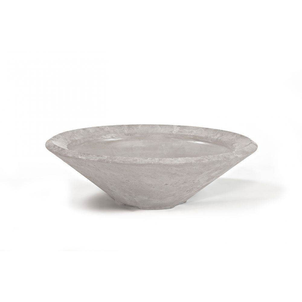 Pebble Tec 33" Cone Fire Bowl - Natural Textured - Outdoor Fire and Patio
