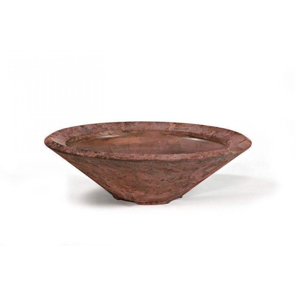 Pebble Tec 33" Cone Fire Bowl - Natural Textured - Outdoor Fire and Patio
