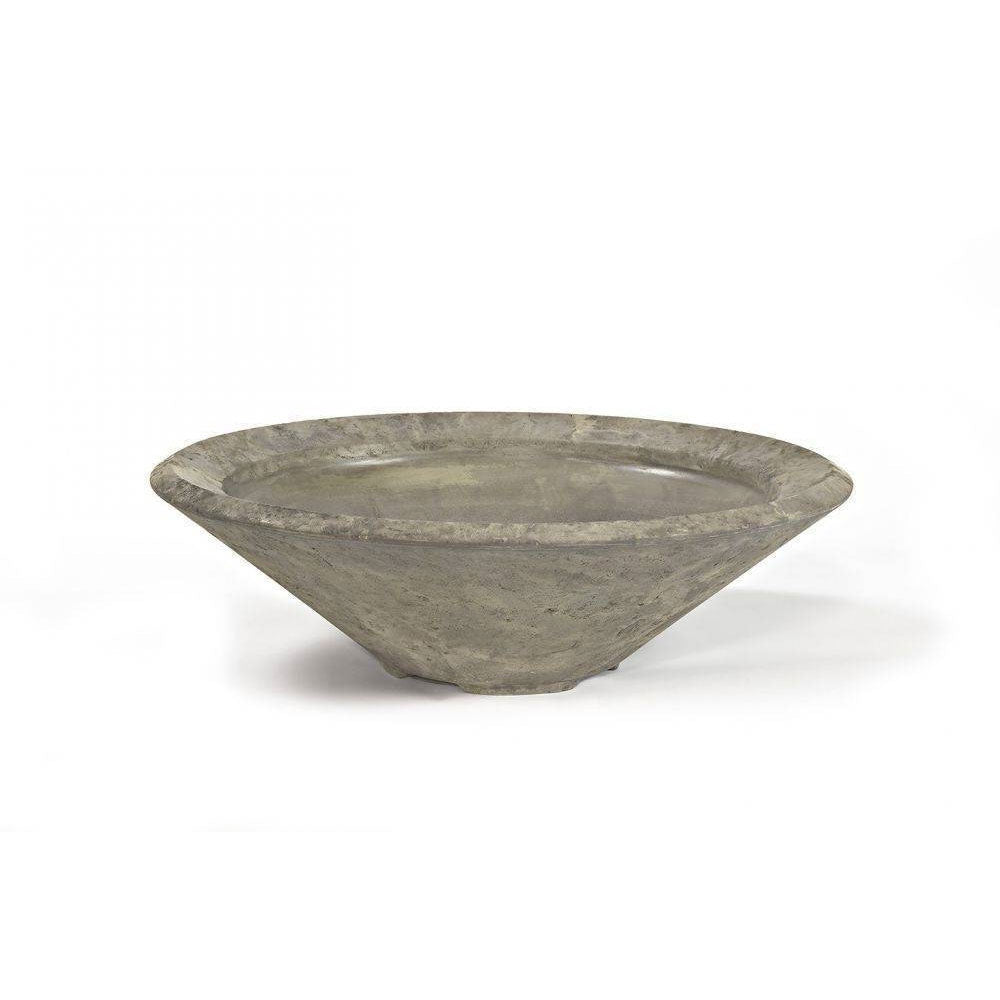 Pebble Tec 33" Cone Fire Bowl - Natural Textured - Outdoor Fire and Patio